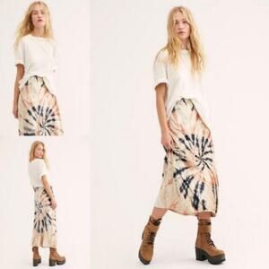 NWT Free People Crushed Velvet Firework Combo Skirt Size L
